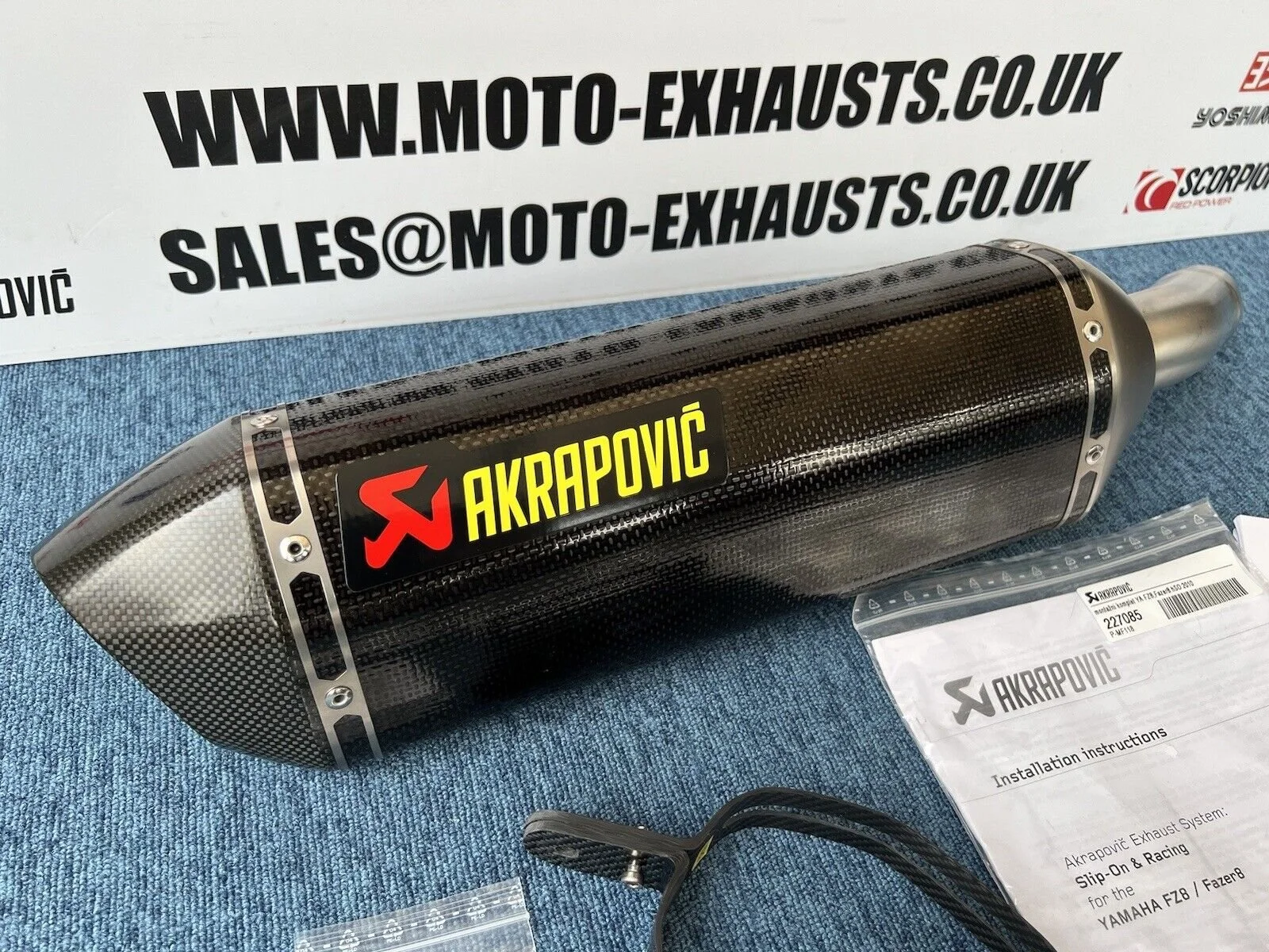 Yamaha FZ8 Fazer Akrapovic Carbon Exhaust Moto Exhausts